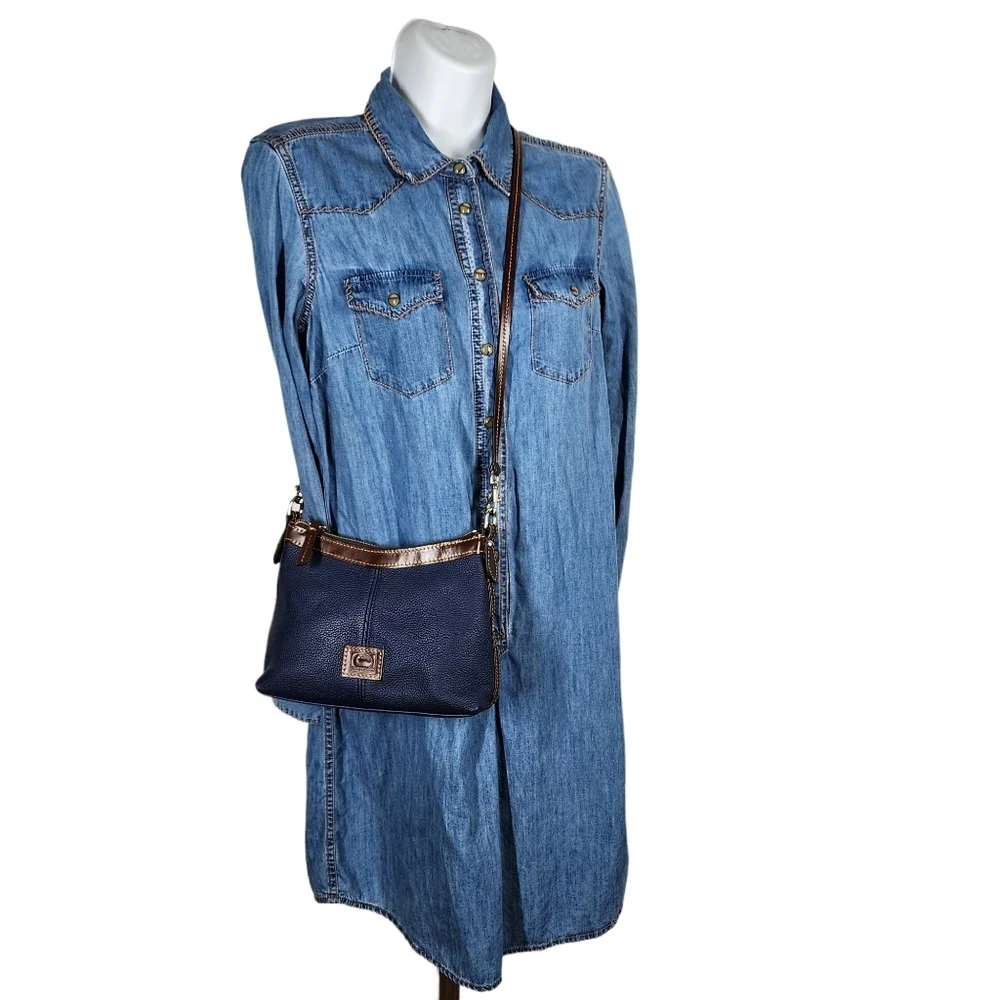 DOONEY & BOURKE BELVEDERE PEBBLE LEATHER SMALL CROSSBODY BAG